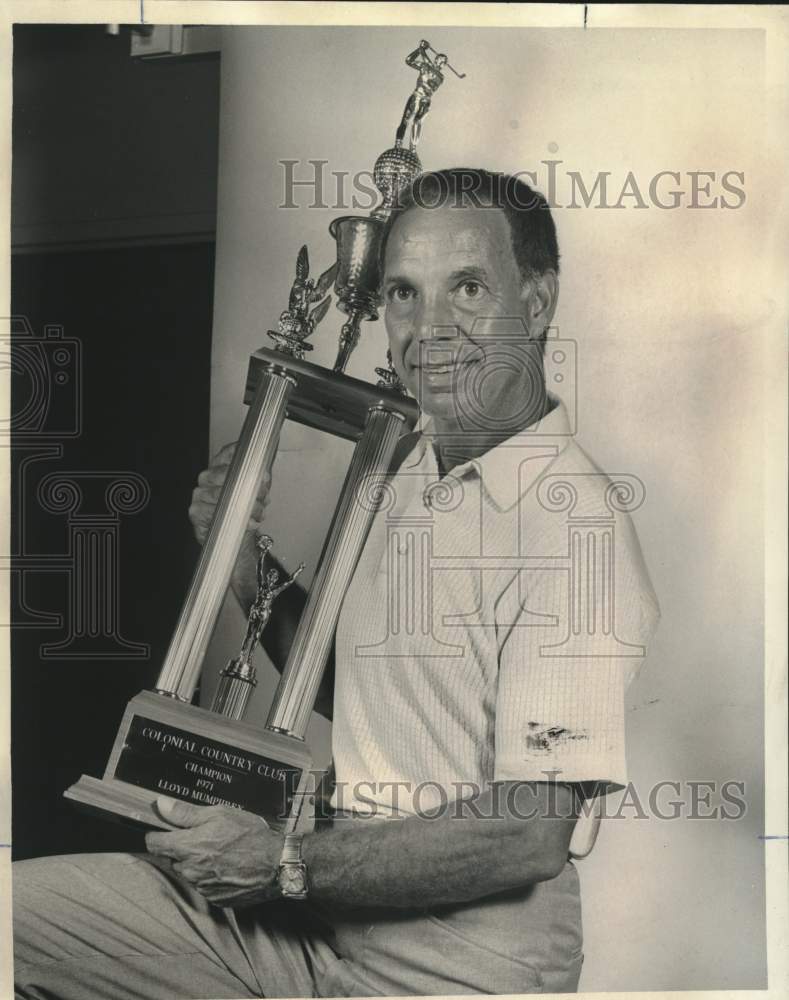 1971 Press Photo Lloyd Mumphrey, Colonial Country Club Golf Champion - Historic Images