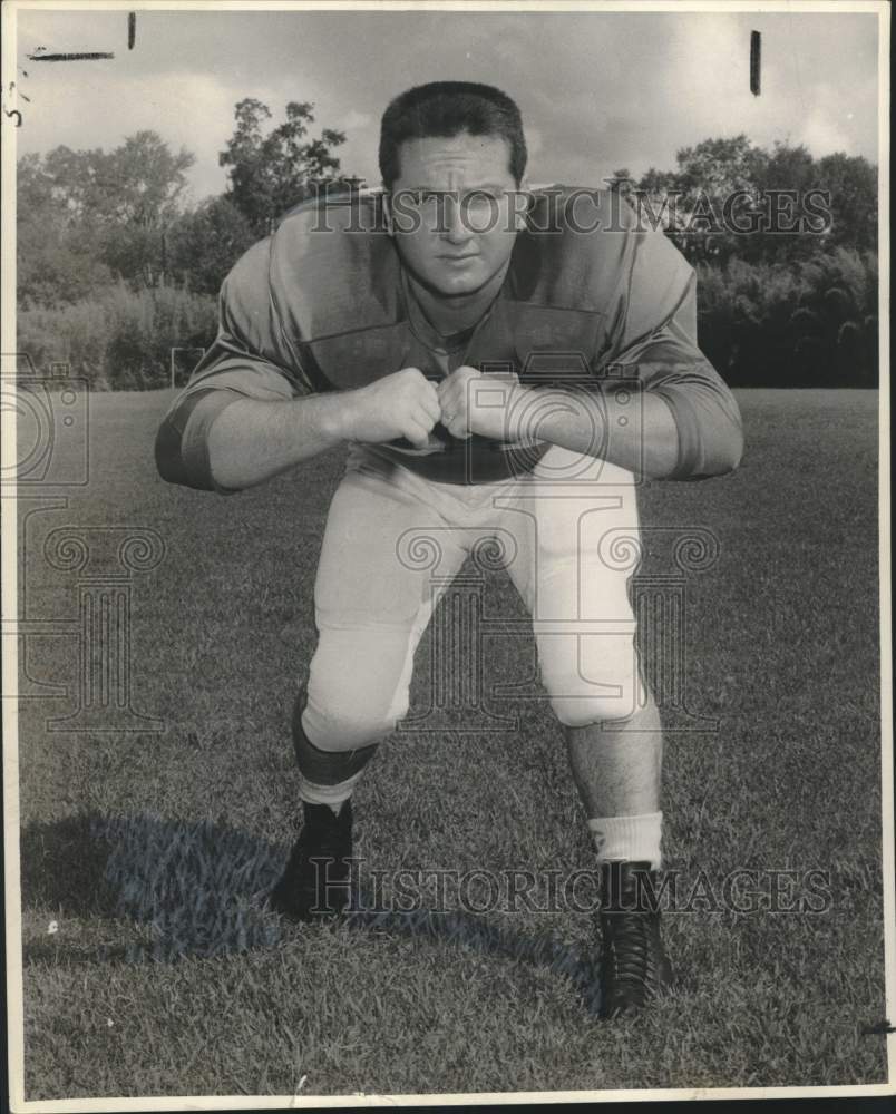 Press Photo Roy Mouras, Southeastern Louisiana College Football Player - Historic Images