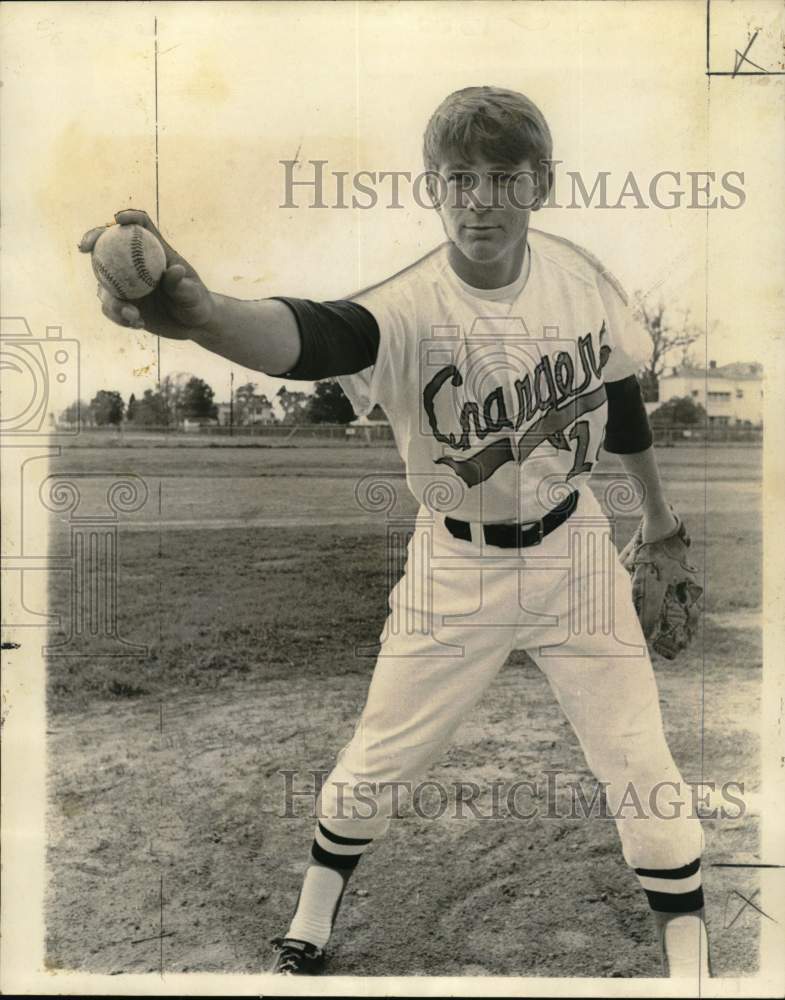 1972 Press Photo Jim Newby of Algiers- Baseball Player - noo50465 - Historic Images