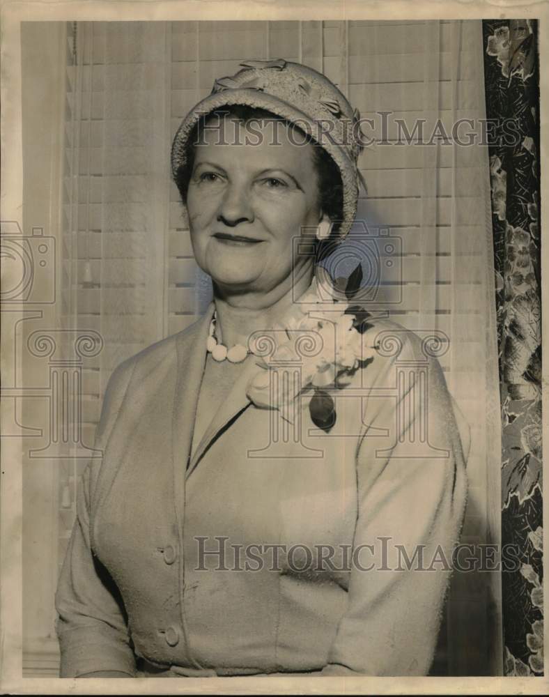 1959 Mrs. Spencer B. McNair, New President of Azalea Literary Group - Historic Images