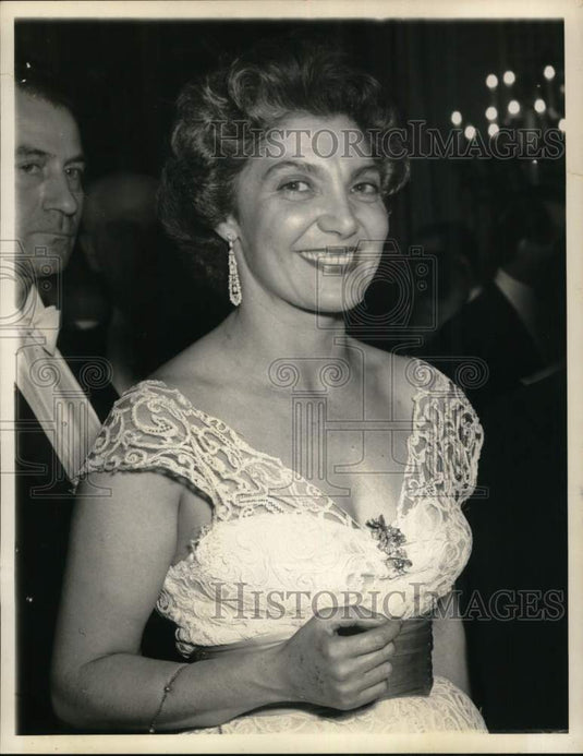 1954 Press Photo Madam Mendes-France, wife of France's Prime Minister-Historic Images