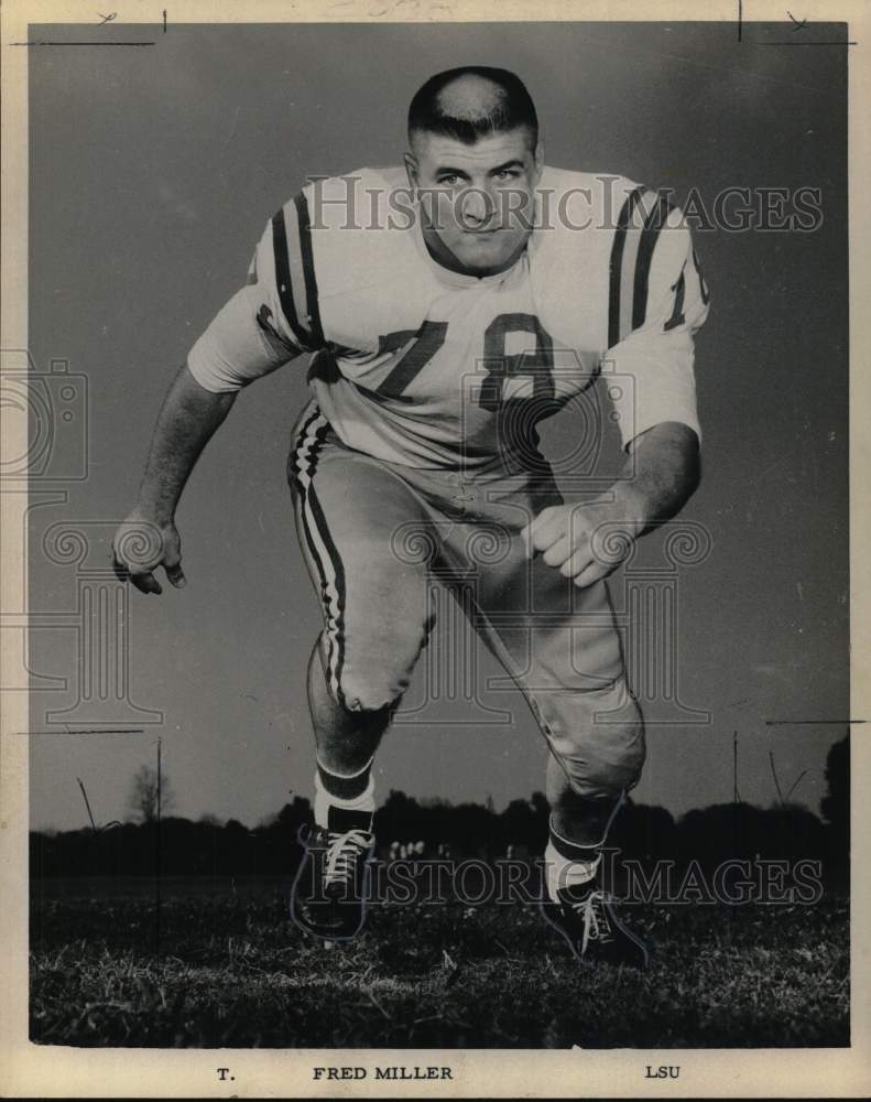 1964 Press Photo Fred Miller, Louisiana State University- Tackle - noo51088- Historic Images