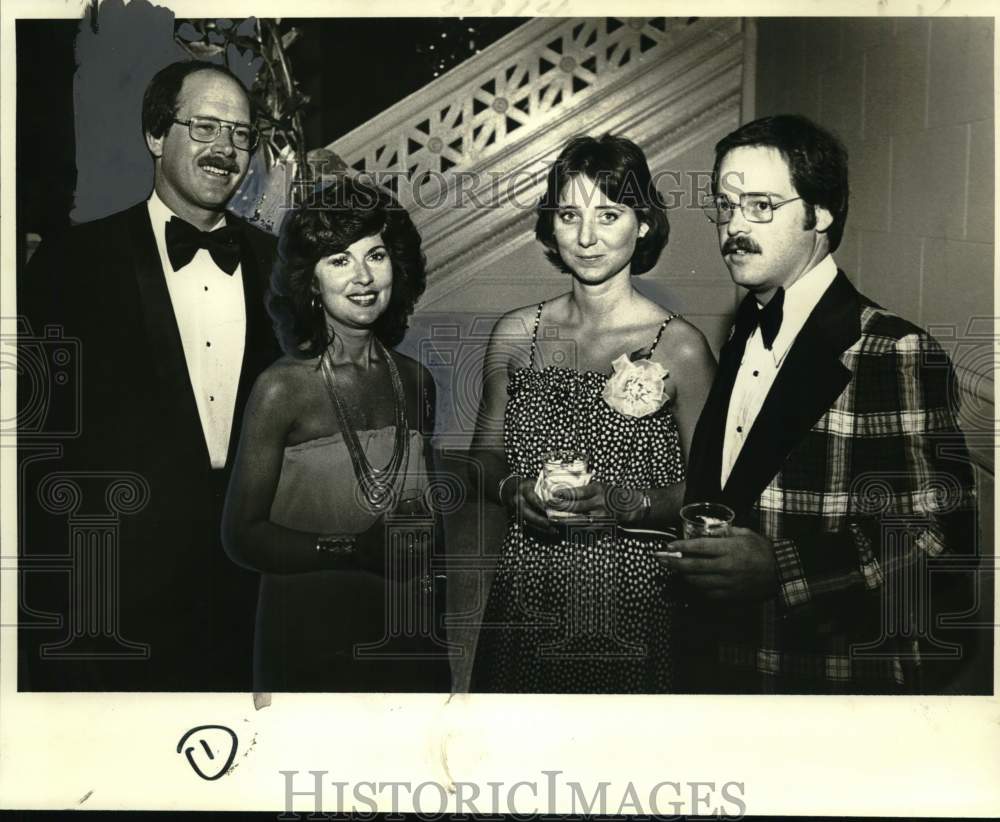 1978 Jack &amp; Kay Kay Norman with Chip &amp; Carolyn Saunders at a ball - Historic Images