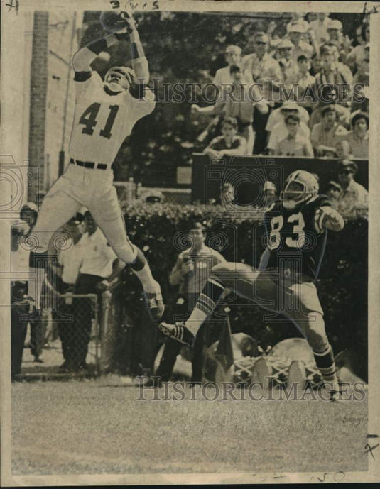 1970 Press Photo New York Giants' Willie Williams & Saints' Billy Kilmer- Historic Images
