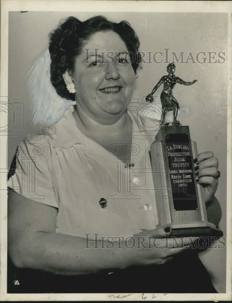 1967 Press Photo Norma Jane Porbes, Louisiana Ladies Bowling Champion - Historic Images