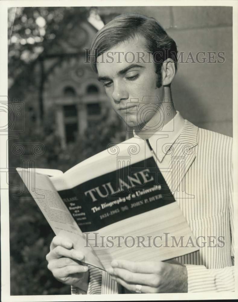 1968 Press Photo Chandler M. Pratt, Freshman at Tulane University - Historic Images