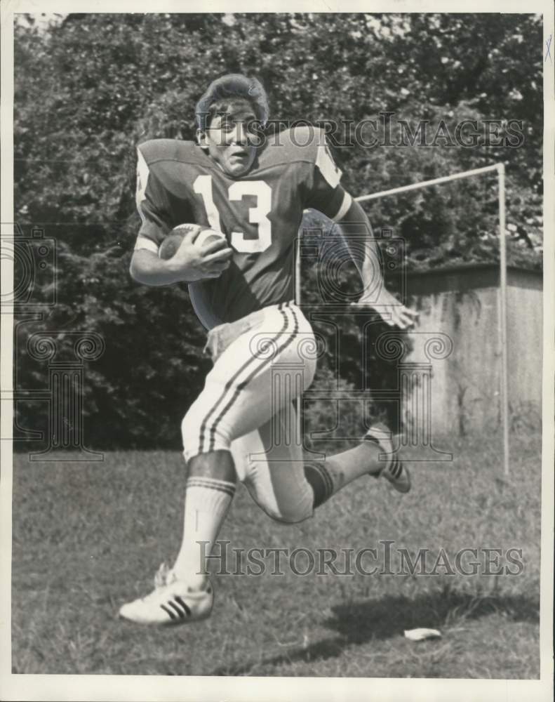 1970 Press Photo Eddie Price Jr., Jesuit Football Player - noo53918- Historic Images