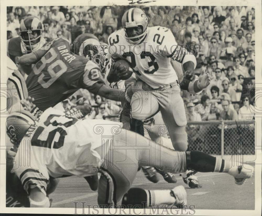 1973 Press Photo Joe Profit, New Orleans Saints Football Player - noo54359- Historic Images