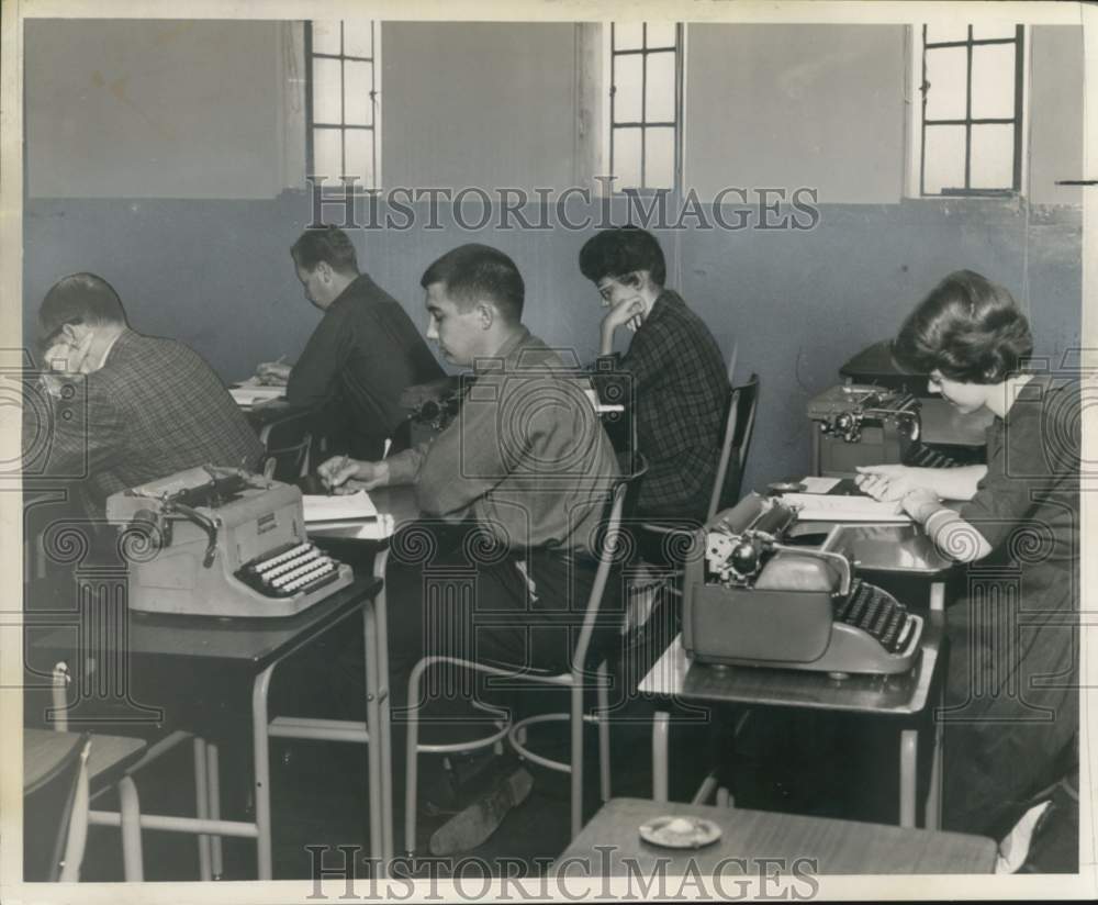 1961 Examination for the Peace Corps Service in the Masonic Temple - Historic Images