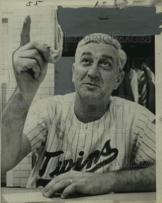 Press Photo Sam Mele of the Twins- Baseball - noo54771- Historic Images