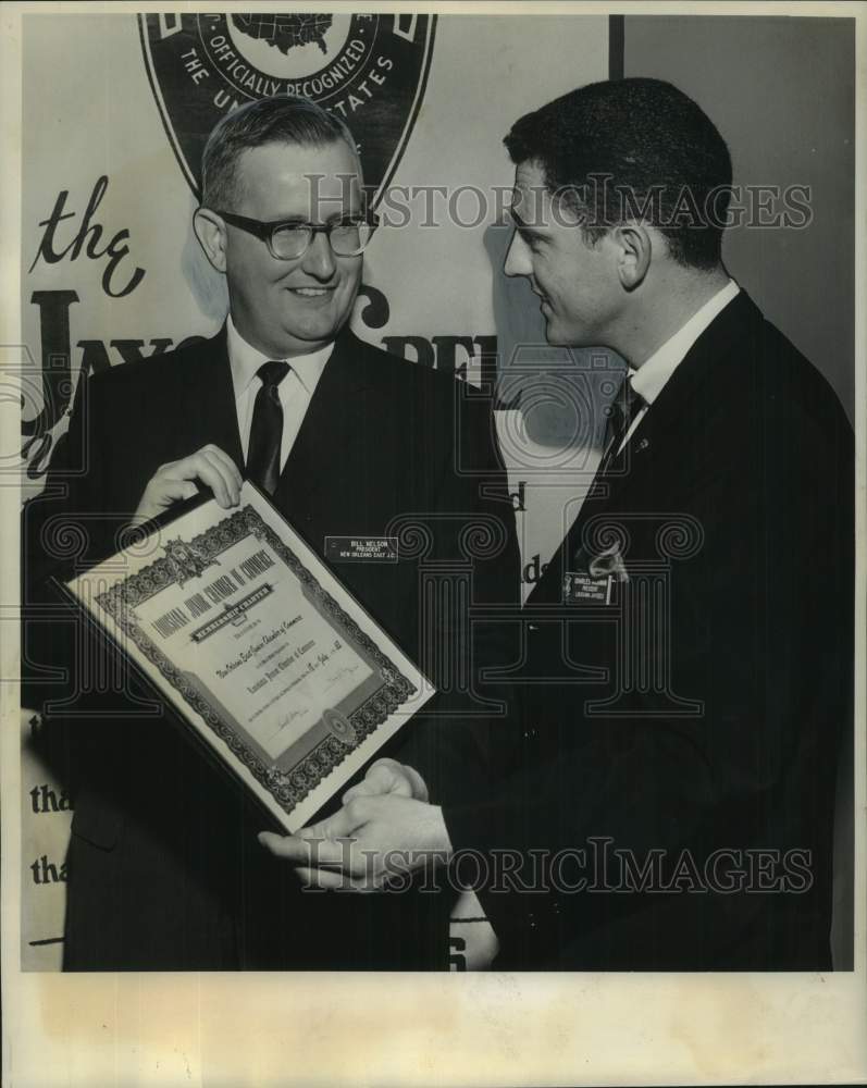 1963 William Nelson with Charles Hickman- Junior Chamber of Commerce-Historic Images