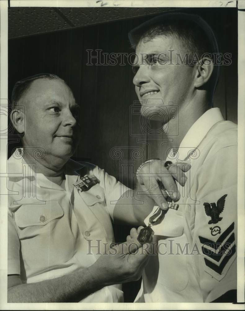 1969 Robert H. Neil honored by Warren Warneke of the Naval Reserve-Historic Images