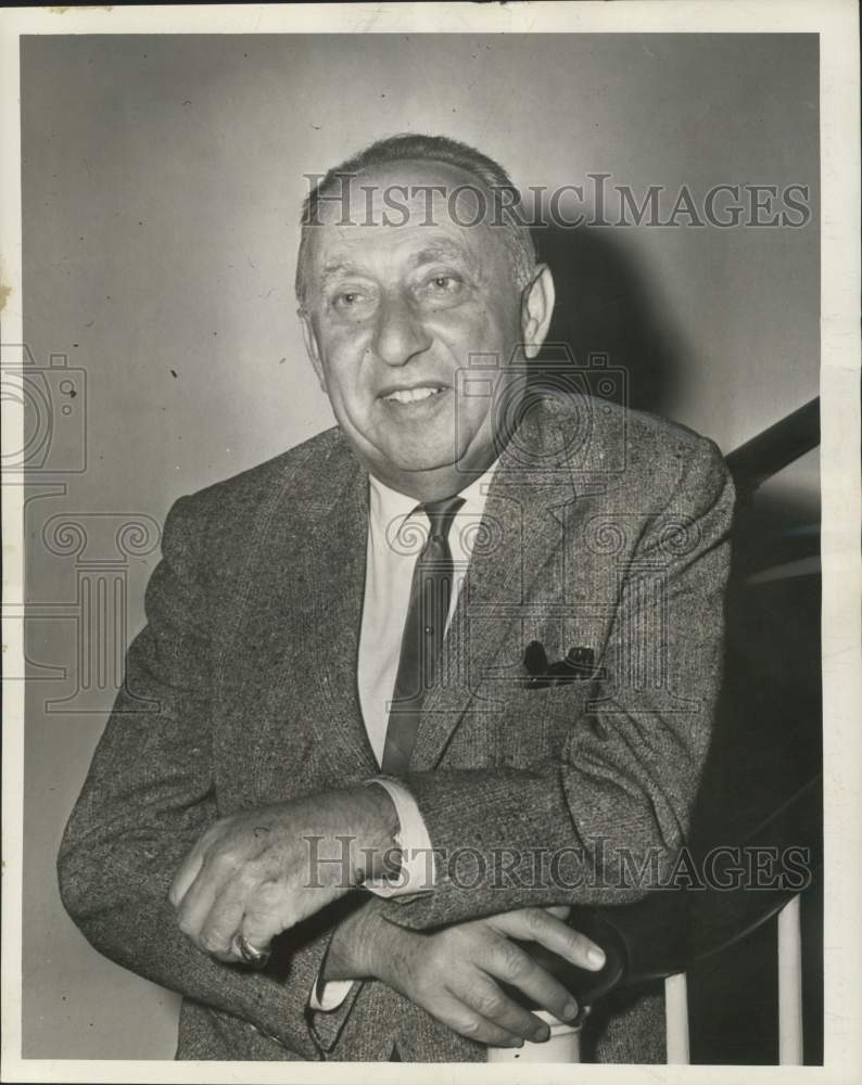 1962 Press Photo Hollywood producer Joe Pasternak promotes film in New Orleans - Historic Images