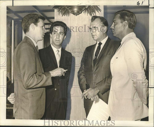 1967 Mexican delegates chat with New Orleans officials at a luncheon-Historic Images