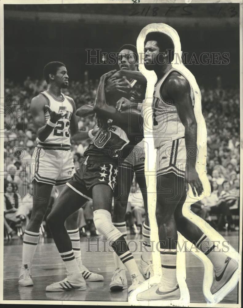 1978 Press Photo New Orleans Jazz - Leonard &quot;Truck&quot; Robinson in Game - noo57636- Historic Images