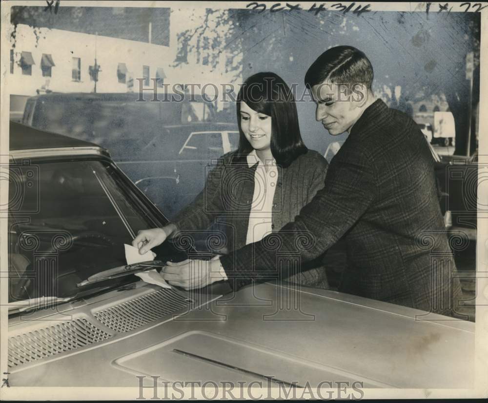 1967 Susan Mallory &amp; Walter Fahr members of the Key Club-Historic Images