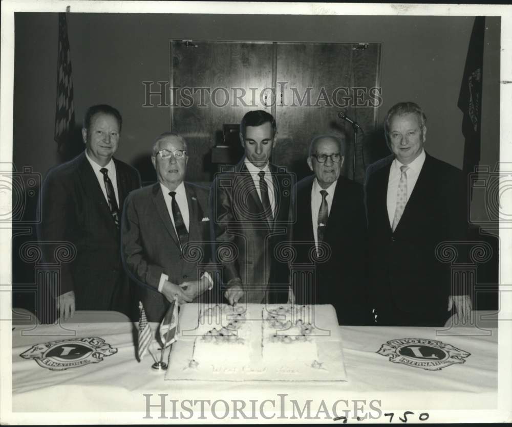 1968 Press Photo 25th anniversary of the West Bank Lions Club of Gretna - Historic Images