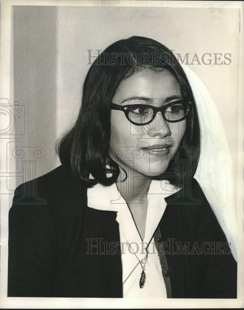 1966 Martha Prickett, president of St. Joseph Dramatics Club.-Historic Images