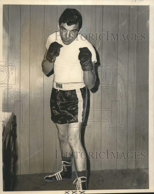 Press Photo Boxer Jim Meilleur in stance pose. - noo59570- Historic Images