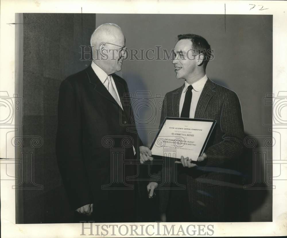 1957 Walter Alvarez &amp; Oschner Foundation Award winner Kenneth Meyer-Historic Images