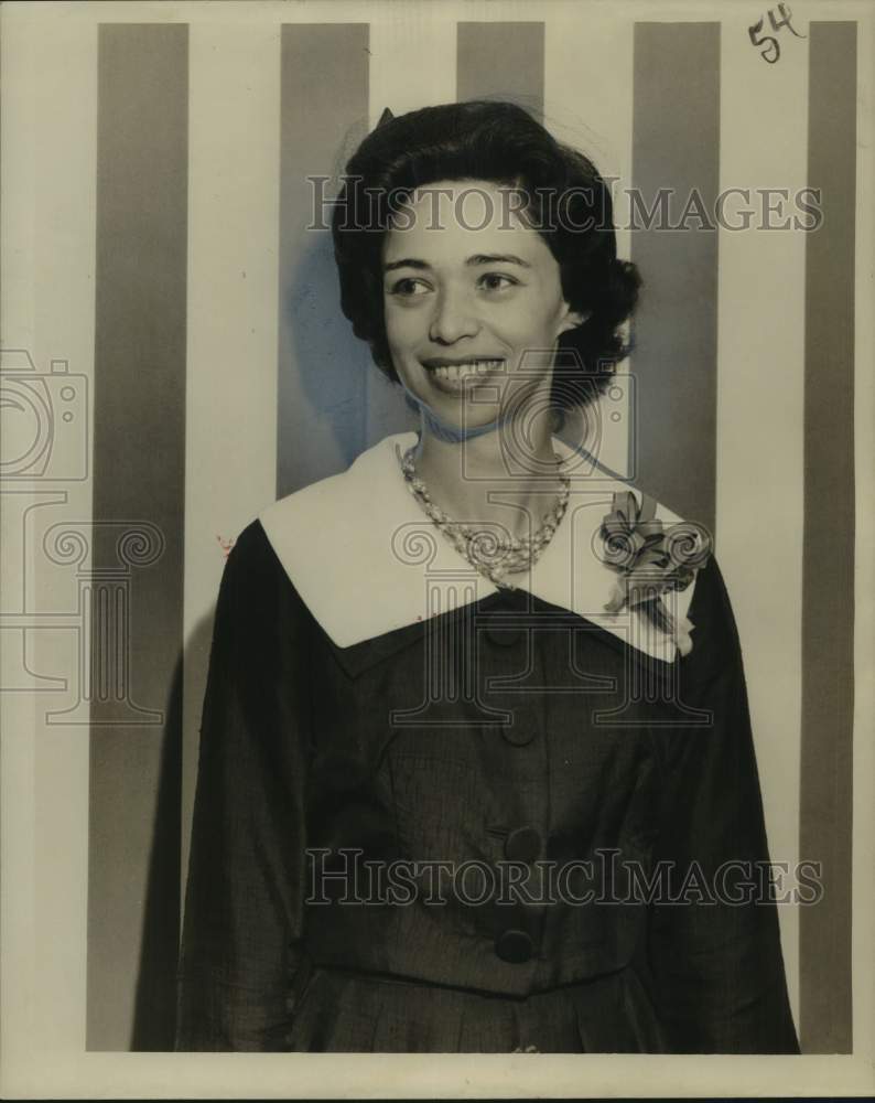 1960 Mrs. David Pyburn seated as Clip Wings Sorority president.-Historic Images