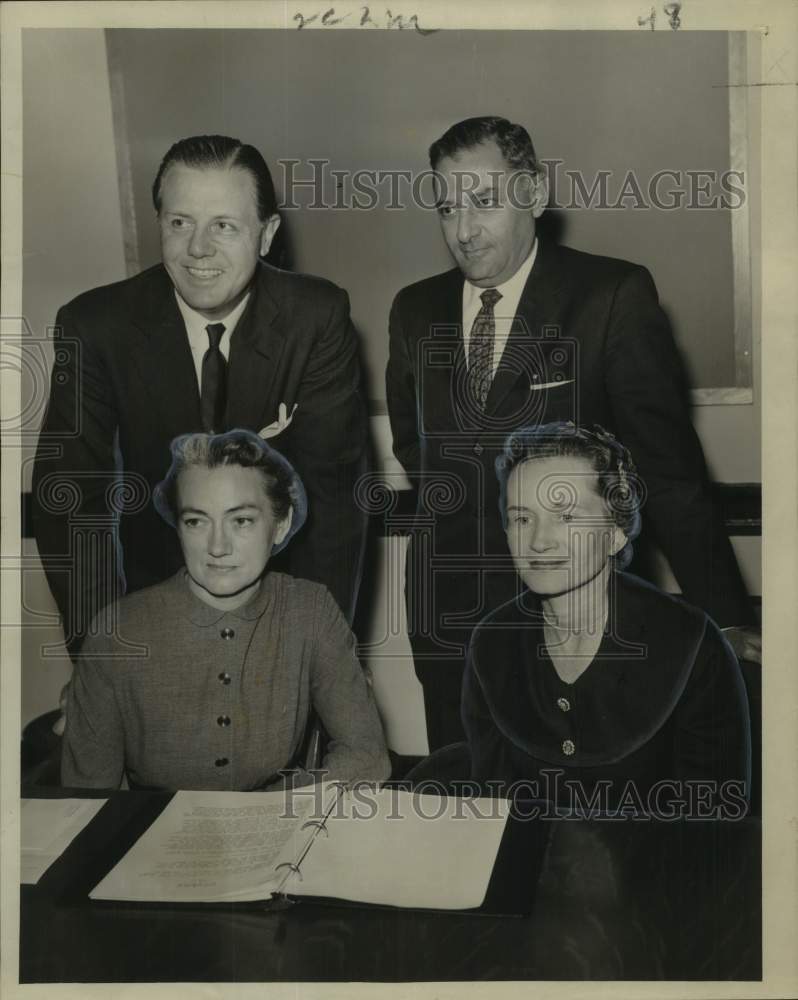 1959 Robert Rainold and officers of Children&#39;s Bureau-Historic Images