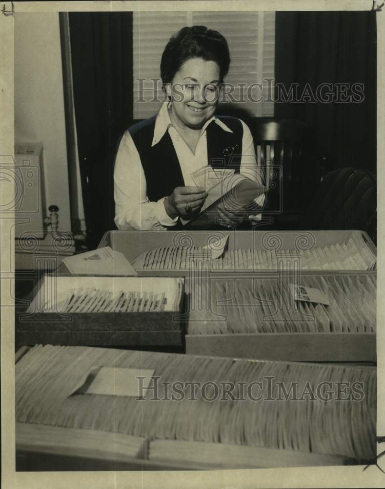 1971 Claire Renaudin, New Orleans Mid-Winter Sports ticket secretary - Historic Images