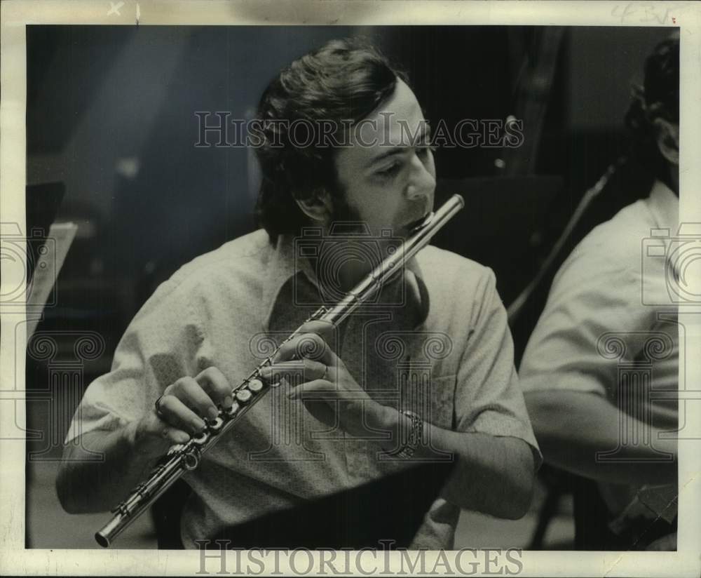 1976 Dean Miller, Flutist, New Orleans Philharmonic Symphony - Historic Images