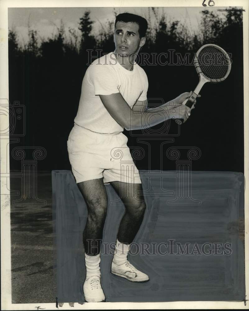 Press Photo Lester Sack, Tennis Team Player at Tulane University - noo62379- Historic Images