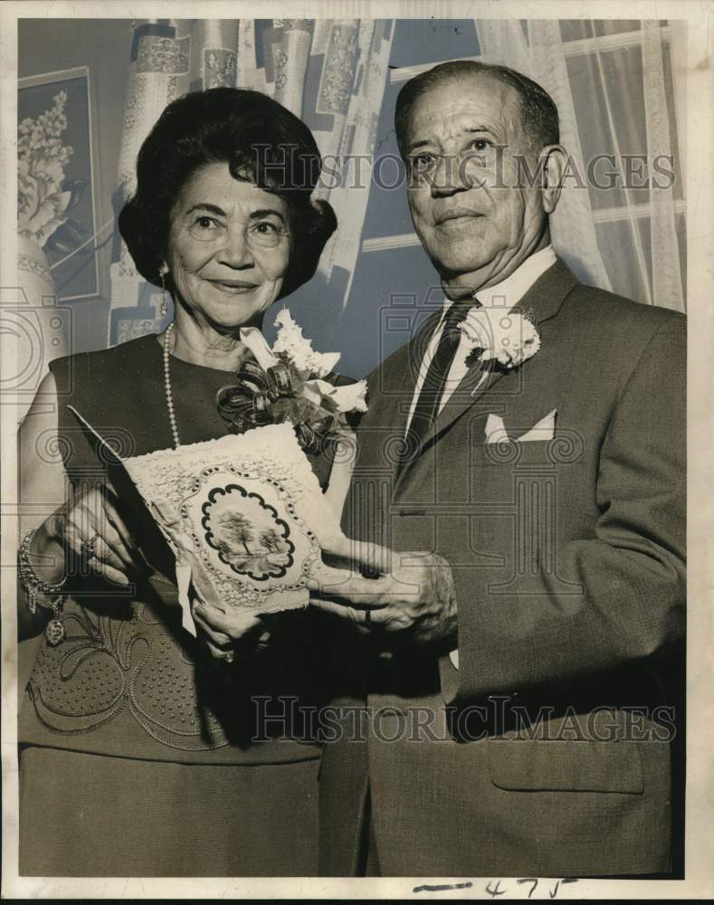 1966 Mr. &amp; Mrs. Santiago Sandino Celebrate 50th Wedding Anniversary-Historic Images