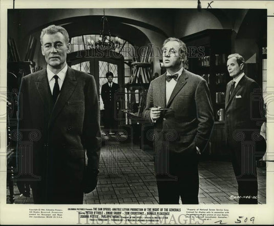 1966 Press Photo Peter O'Toole & Phillippe Noiret in "The Night of the Generals" - Historic Images