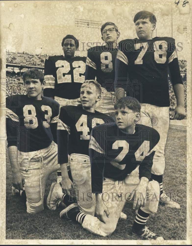 1970 Press Photo Winners of the New Orleans-Memphis Punt, Pass and Kick Contest - Historic Images