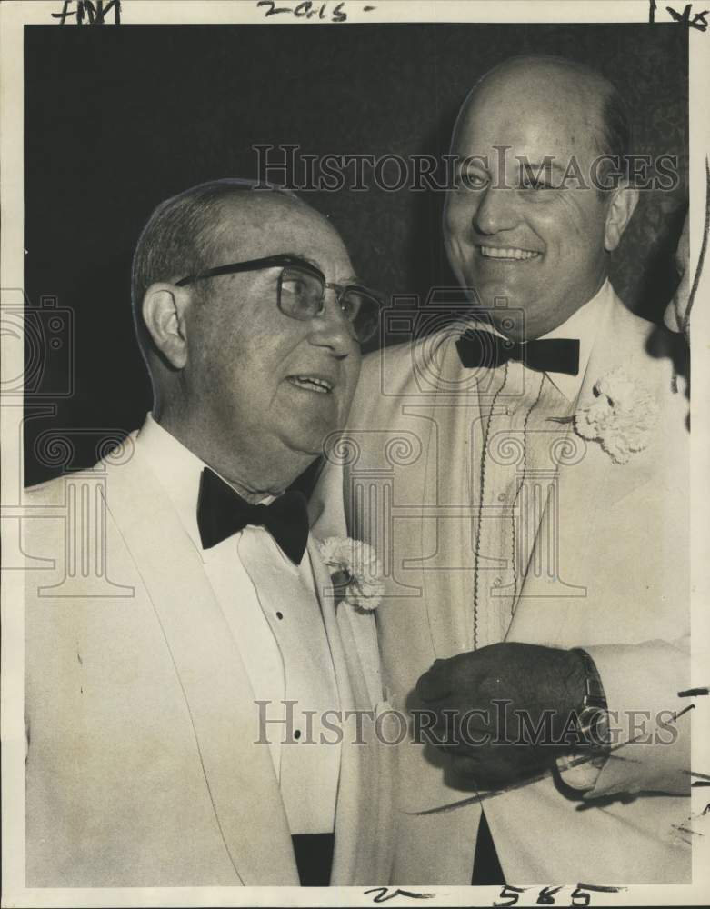 1971 Charles C. Zataria &amp; Gerald Gallinghouse at the YMBC banquet - Historic Images