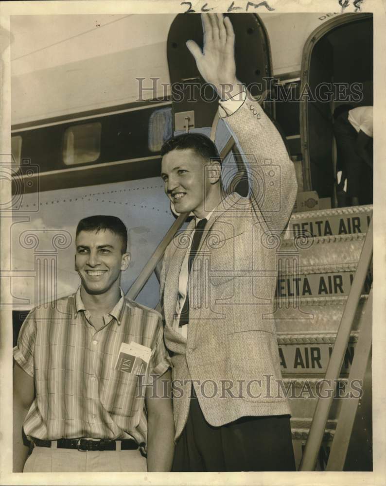 1958 Raymond Albert Young, Louisiana entrant in safe driving contest - Historic Images