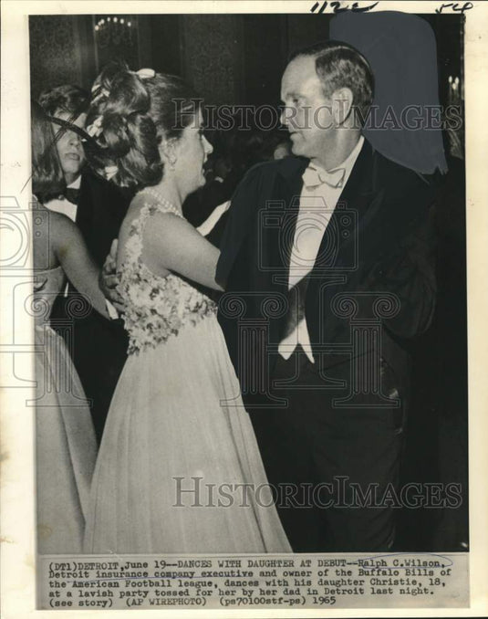 1965 Ralph Wilson, Buffalo Bills Owner, Dances with Daughter - Historic Images