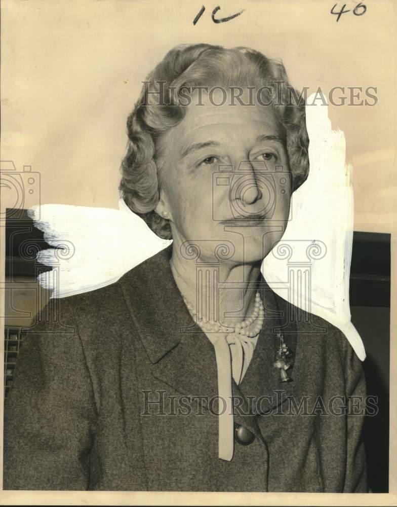 1964 Mrs. Benjamin Yancey as president of the Family Service Society - Historic Images