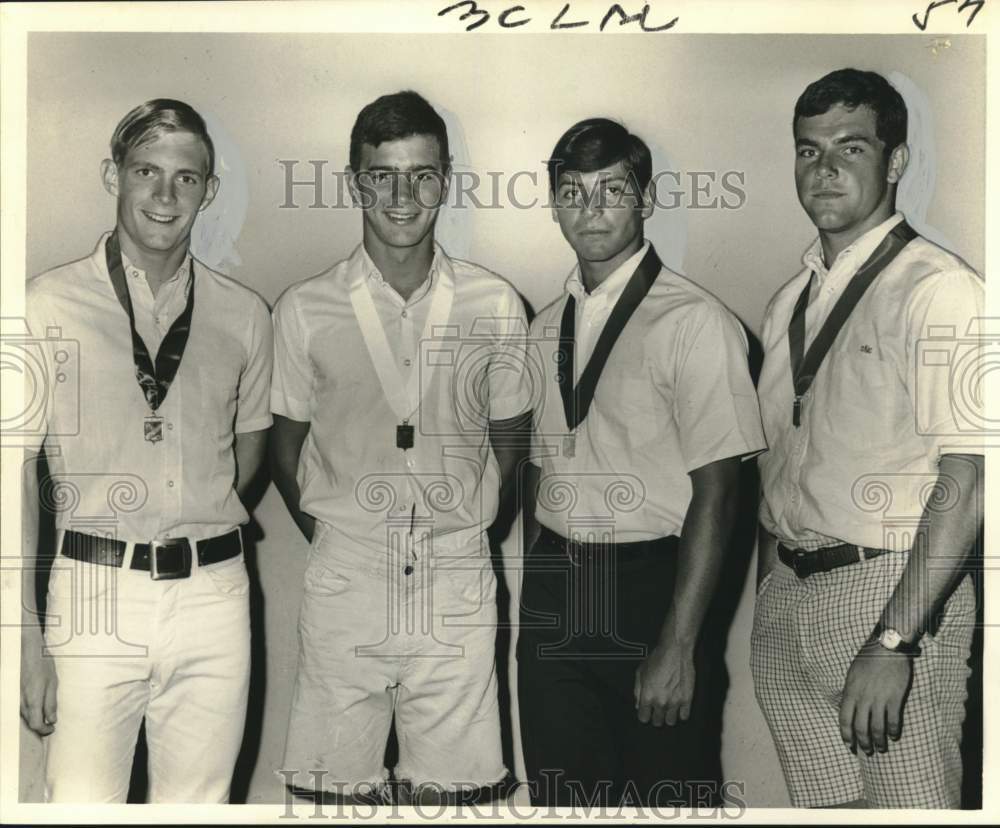 1967 Press Photo Winners at State High School Swimming and Diving Meet - Historic Images