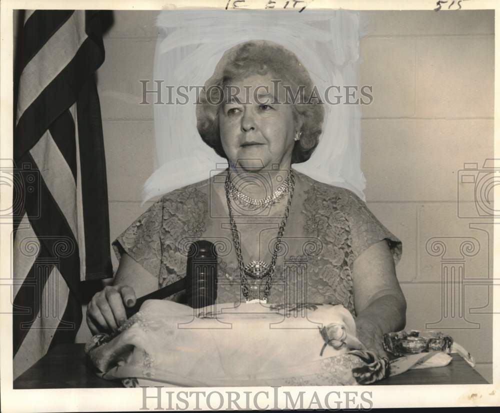 1961 Alma Wright installed as noble grand of Miriam Rebekah Lodge - Historic Images