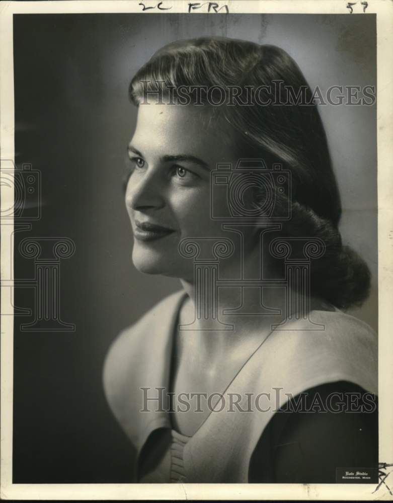 Miss Patricia Ann Eusterman in Closeup Profile Portrait - Historic Images