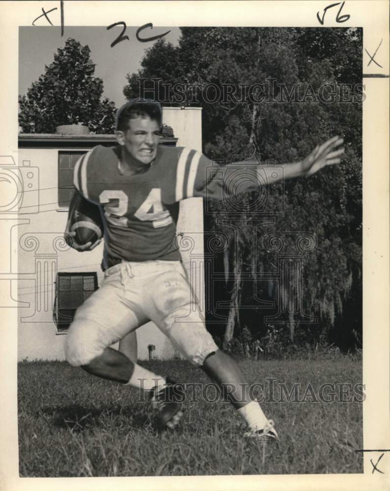 Press Photo Shaw High School football player David Woods. - noo66824 - Historic Images