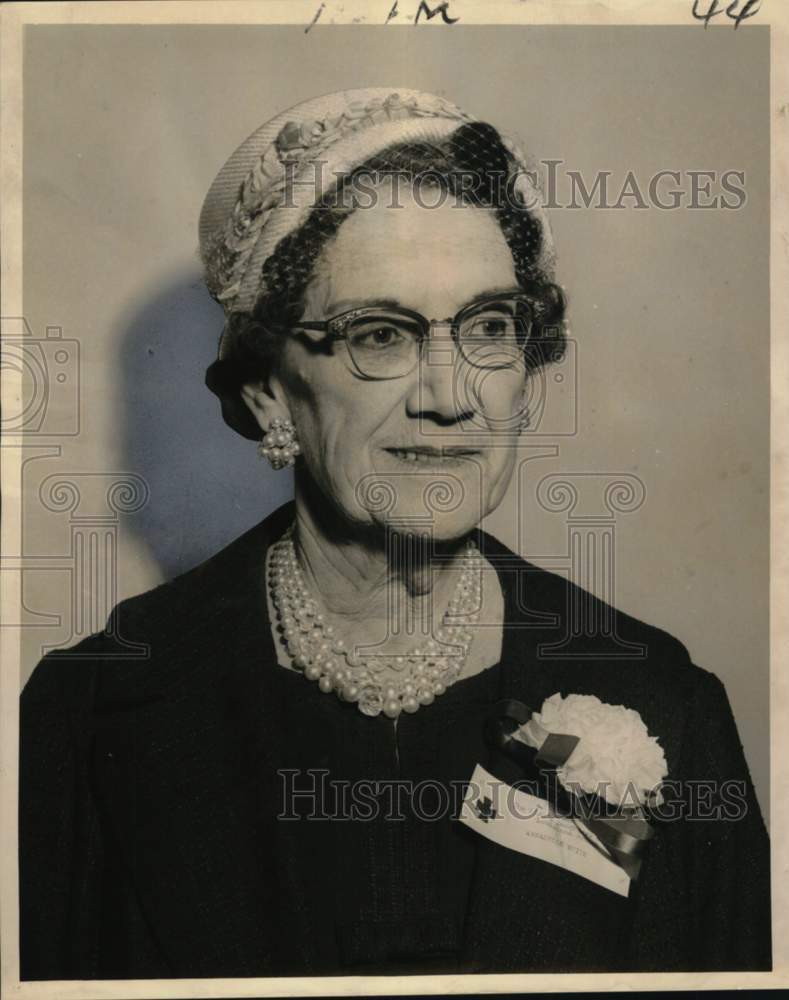 1956 Mrs. Charles T. White, International Order President - Historic Images