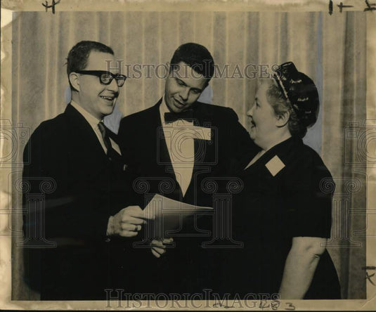 1961 Press Photo Dr. Clay Waggenspack with other Thoracic Society speakers - Historic Images