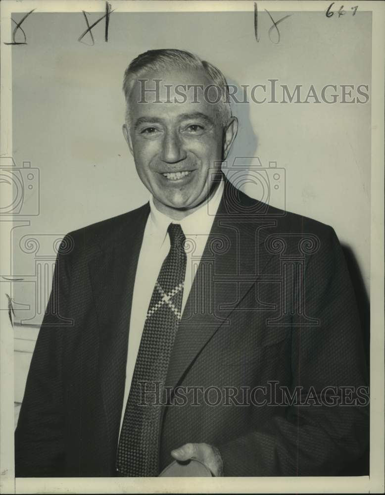 1953 George F. Vasen smiles in Portrait - Historic Images