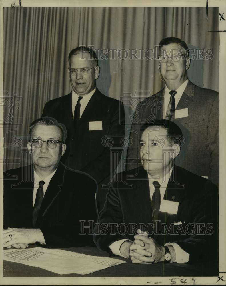 1963 Press Photo Louisiana Engineering Society new officers installed - Historic Images