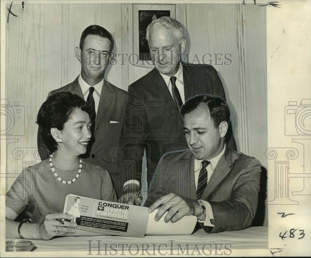 1964 Mrs. Jerome Vayda and officers of NO Cystic Fibrosis Research - Historic Images