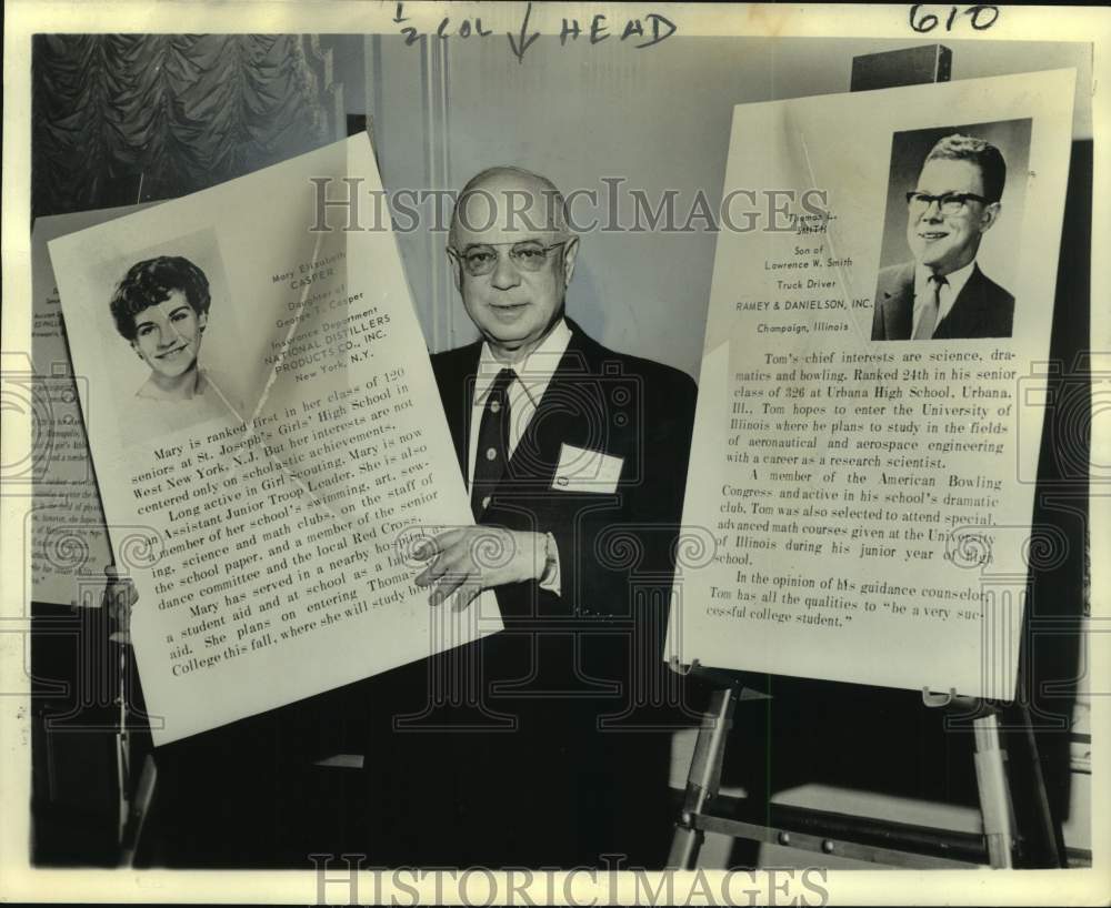1965 Simon Shlenker Jr., founder of F. Strauss and Son, Incorporated - Historic Images