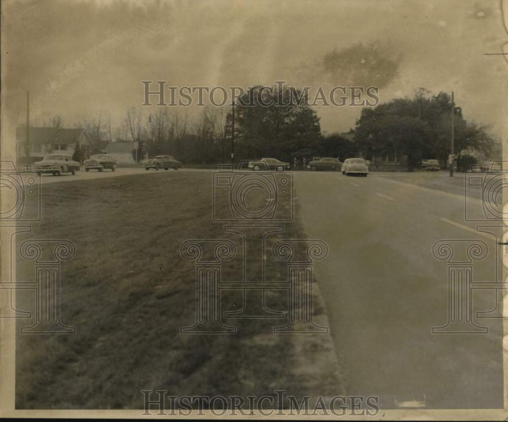 1957 Press Photo West Side Expressway Extension at Barataria Boulevard Junction - Historic Images