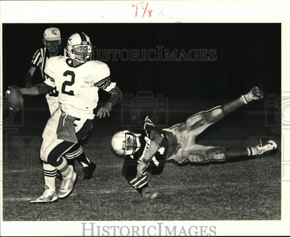 1985 Press Photo John White, Country Day football quarterback - noo69880 - Historic Images