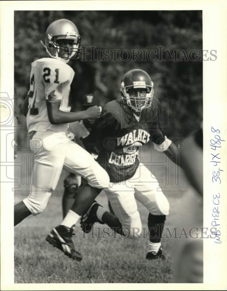 Press Photo O. Perry Walker Football Players Herbert Tyler and Pierce Anderson- Historic Images