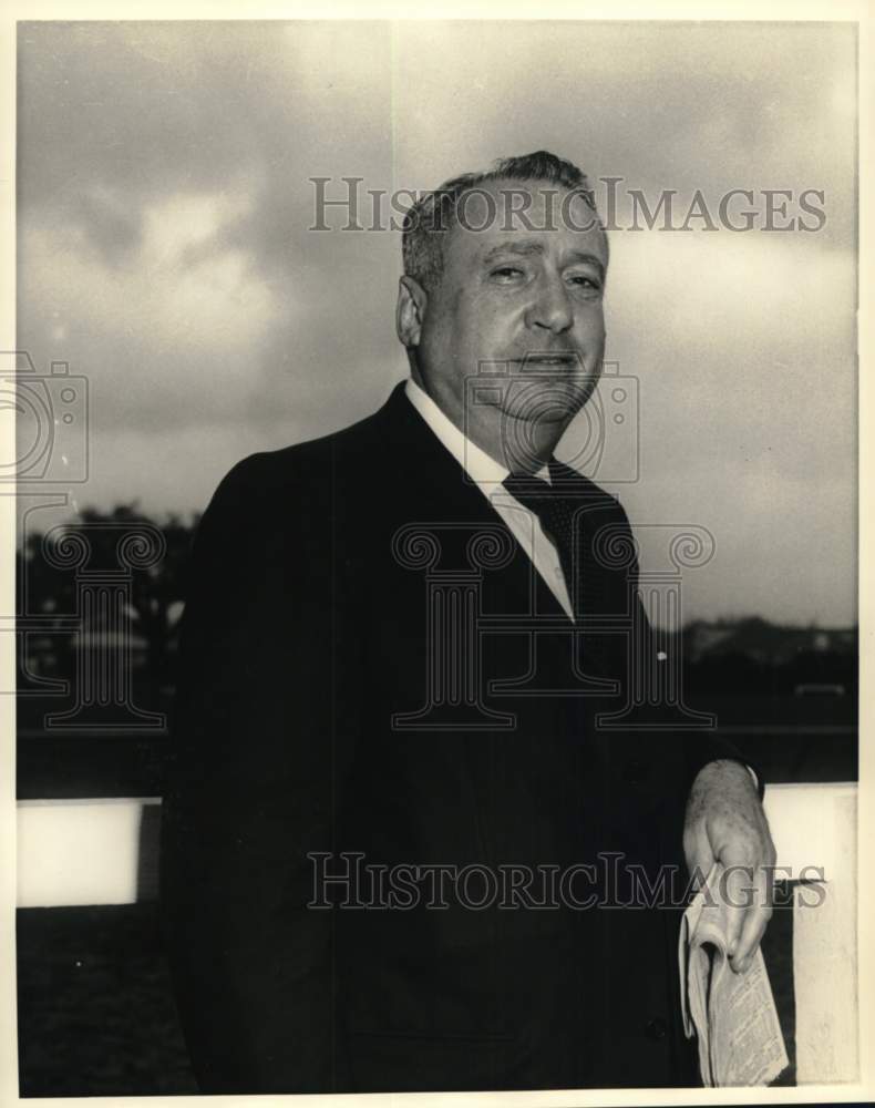 1968 Press Photo Ben Werner, Race Horse Owner in Closeup - noo70402 - Historic Images